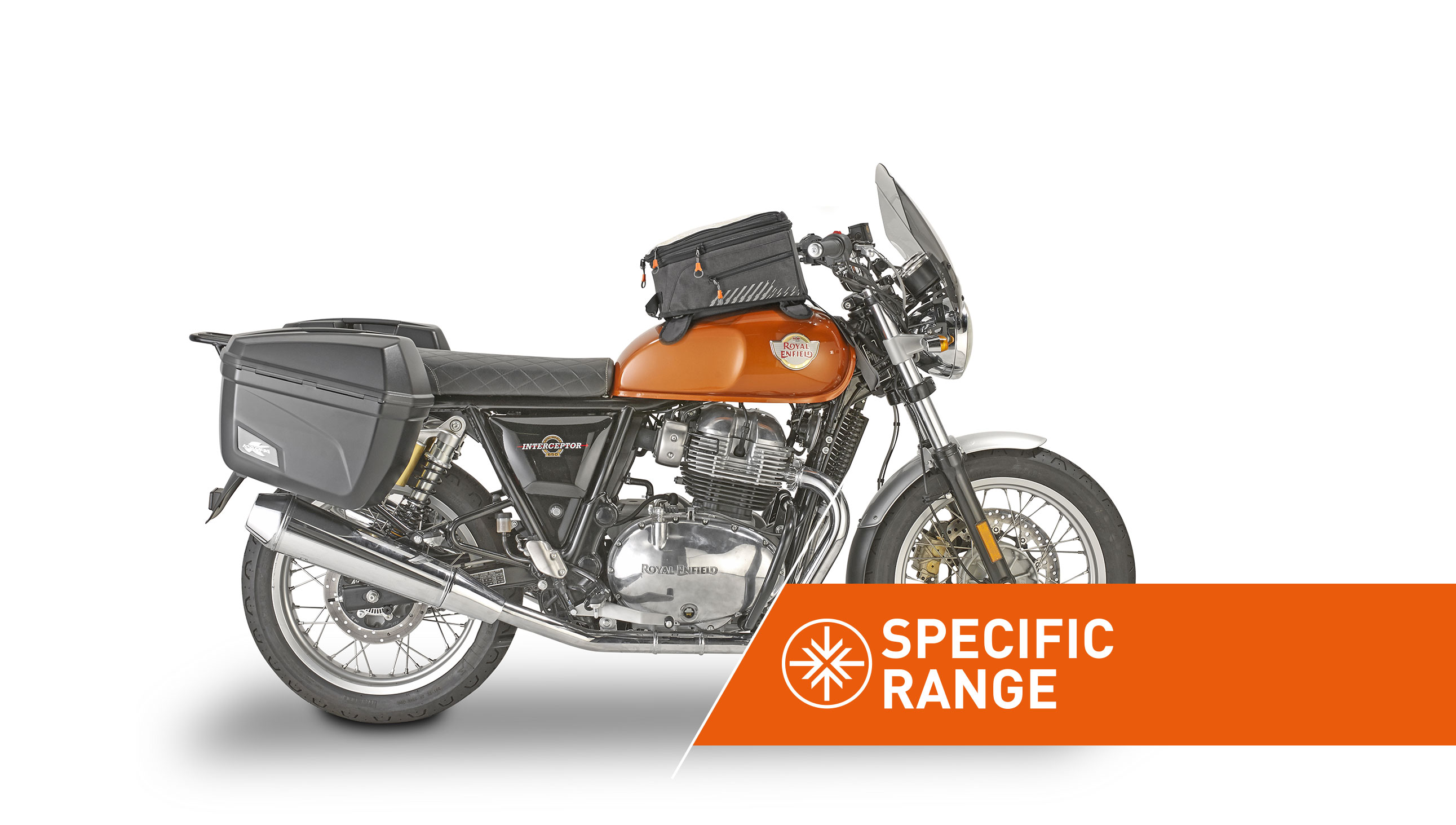 Linea di accessori specifica per ROYAL ENFIELD INTERCEPTOR 650 by KAPPA MOTO